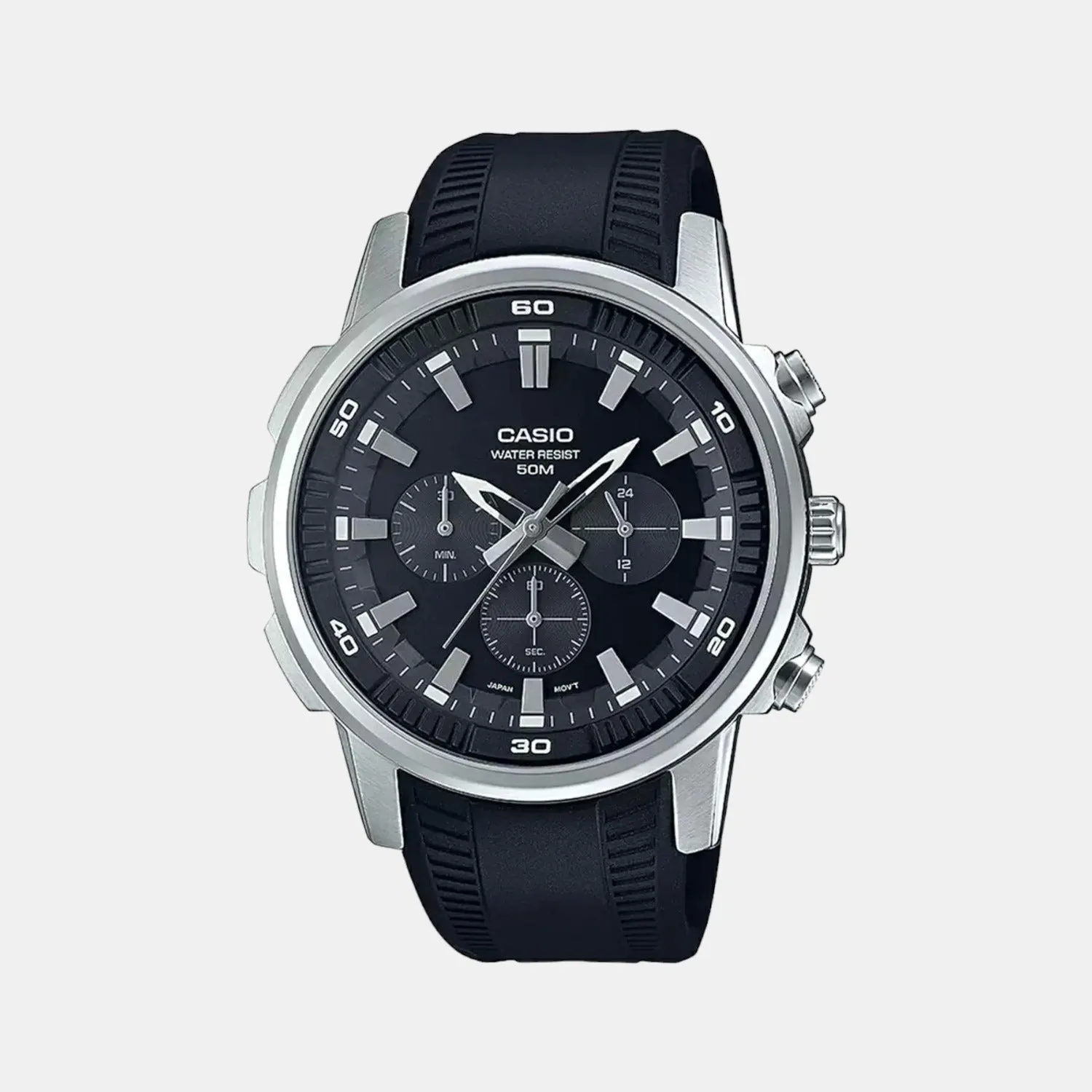 Enticer Men's Leather Chronograph Watch A1964 - MTP-E505-1AVDF