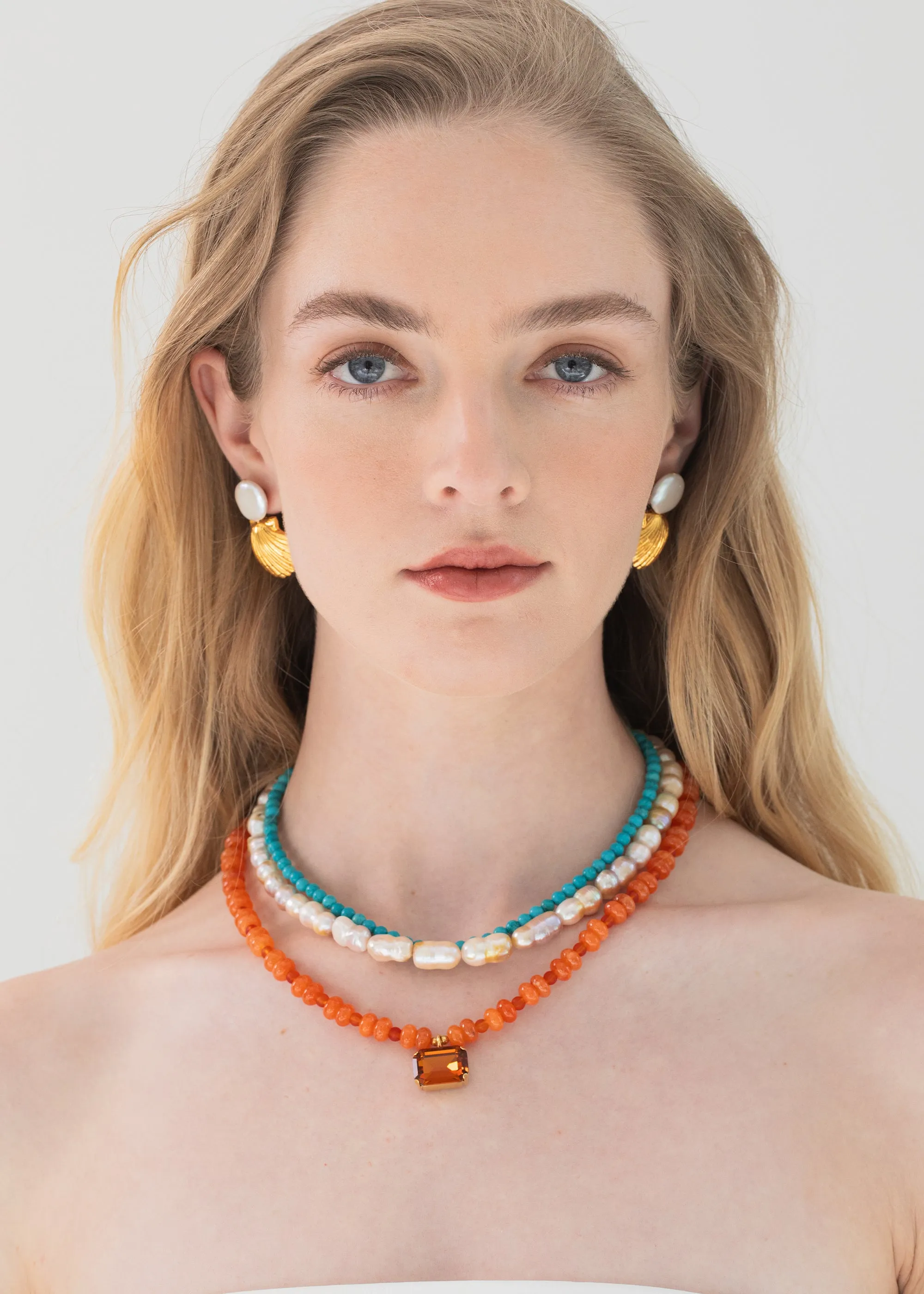 Ersa Necklace -- Turquoise