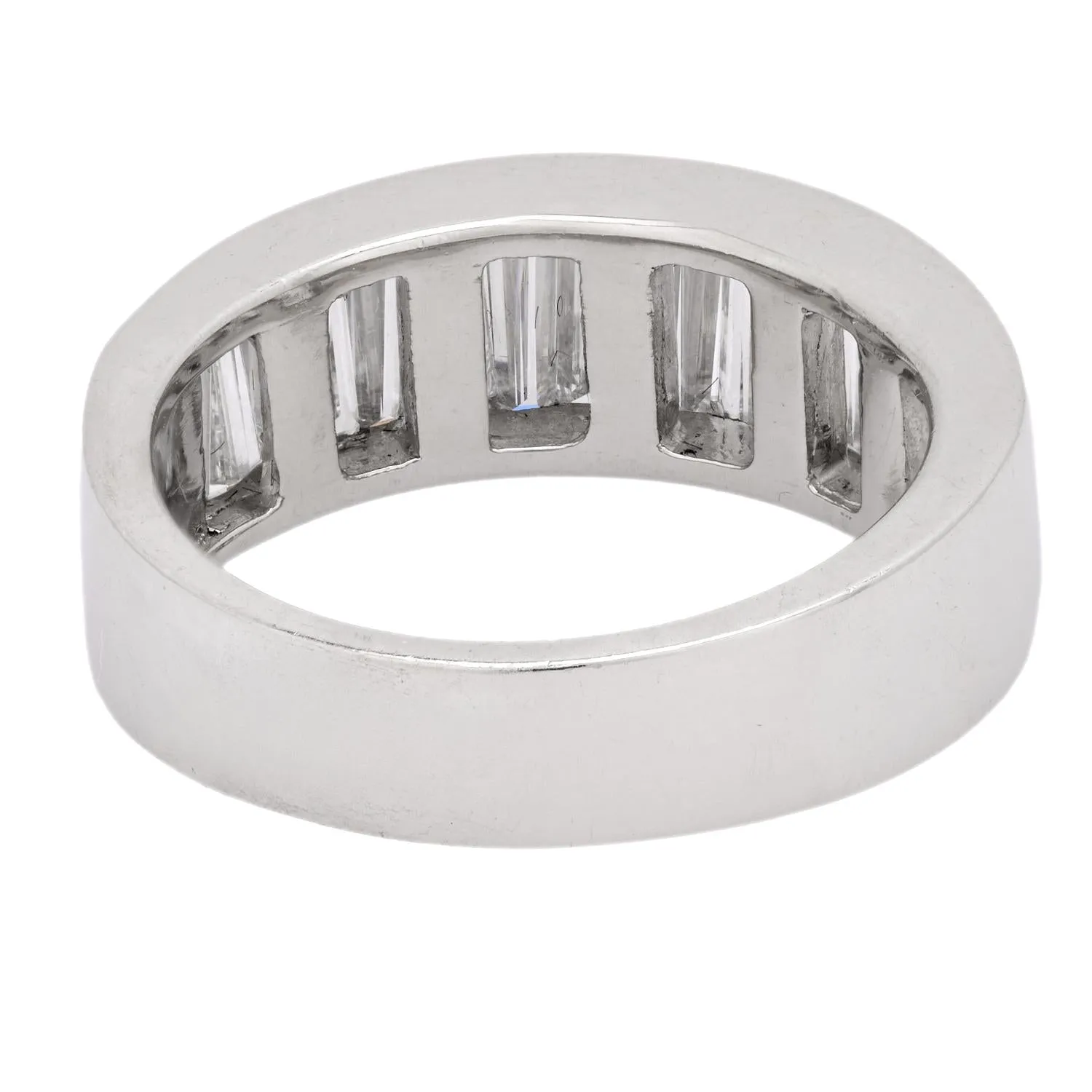 Estate Platinum Diamond Half Band