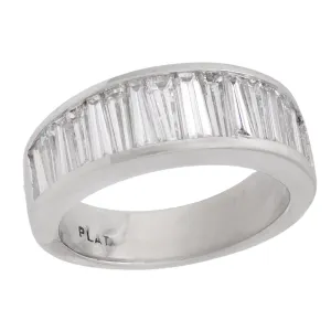 Estate Platinum Diamond Half Band
