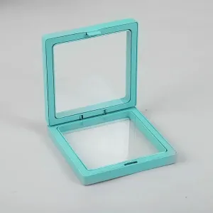 Floating Frame Display 3D 11x11cm - Teal
