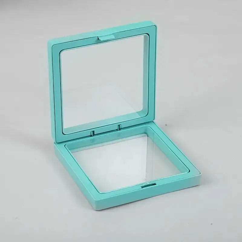 Floating Frame Display 3D 11x11cm - Teal