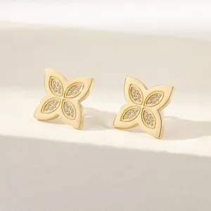 Flora Pavé Earrings