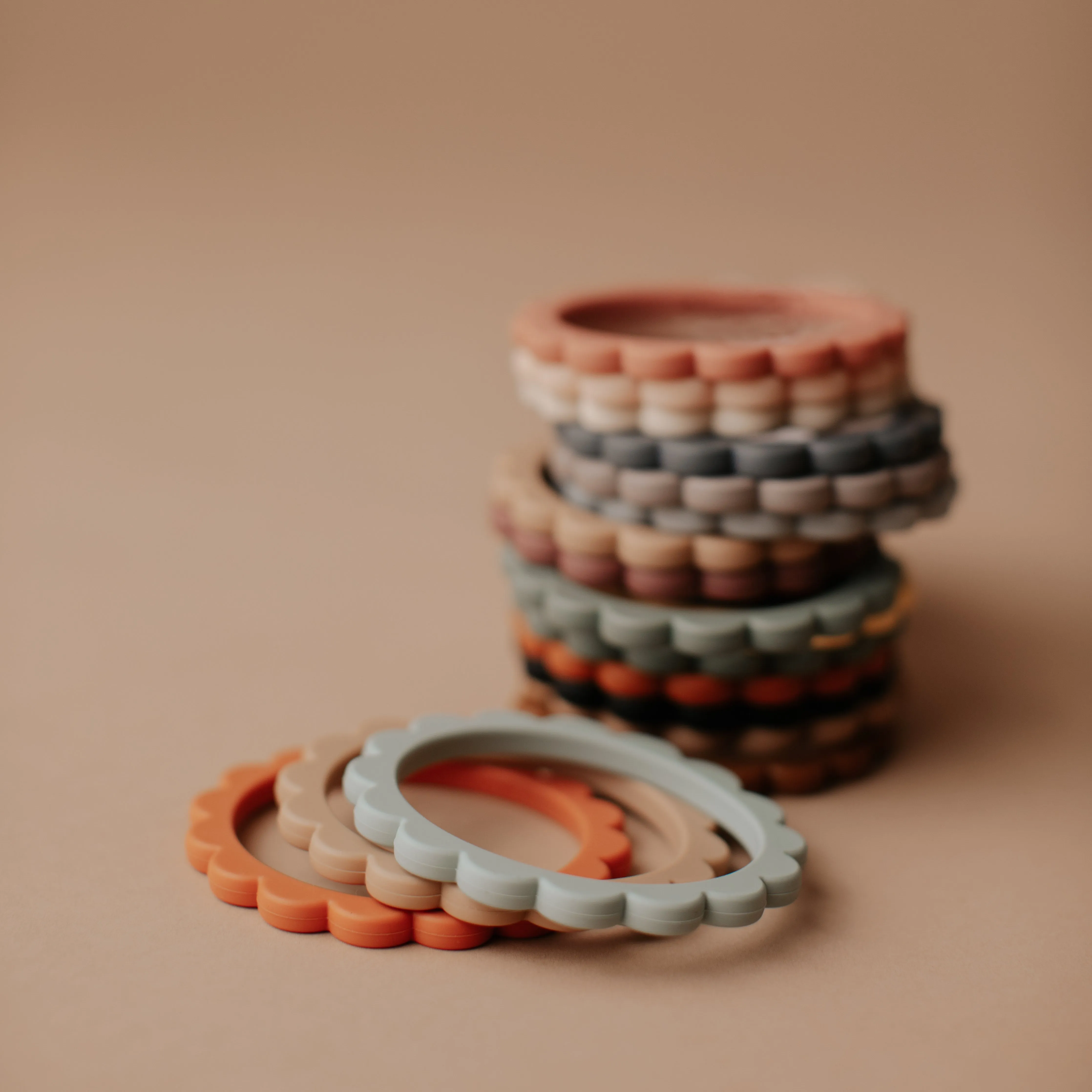 Flower Teething Bracelet 3-Pack