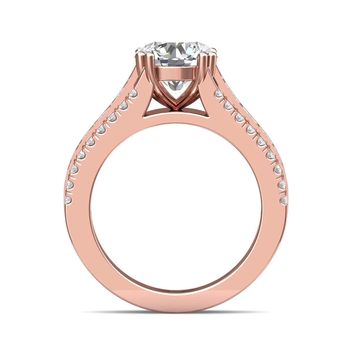 FlyerFit Encore 14K Pink Gold Engagement Ring