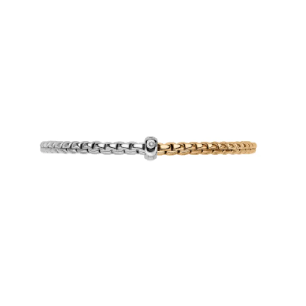 FOPE 18k Yellow and White Gold Eka Flex'it Bracelet