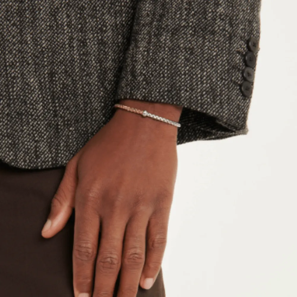 FOPE 18k Yellow and White Gold Eka Flex'it Bracelet