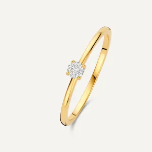 Four Prong Diamond Solitary Ring (0.10 ct)