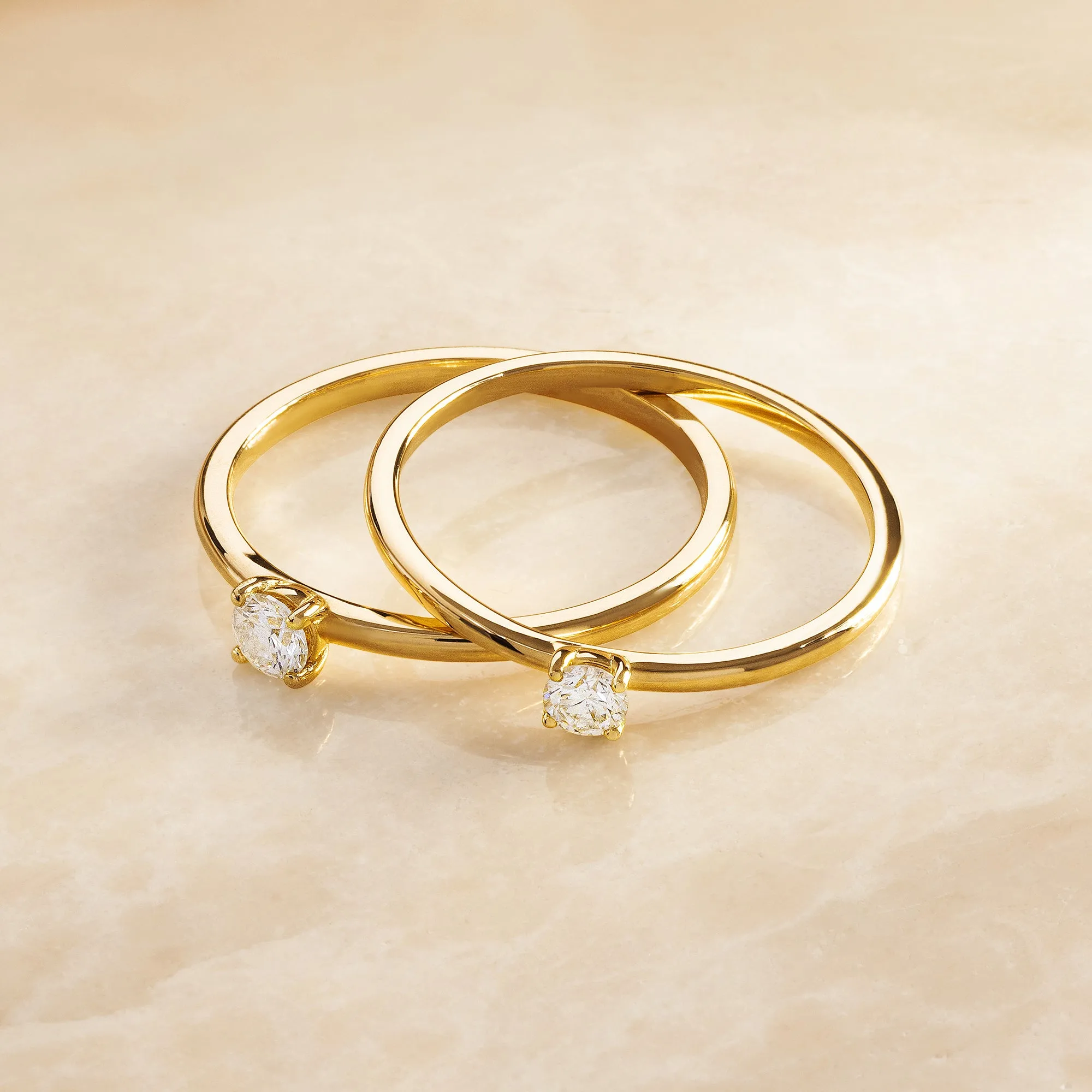 Four Prong Diamond Solitary Ring (0.10 ct)