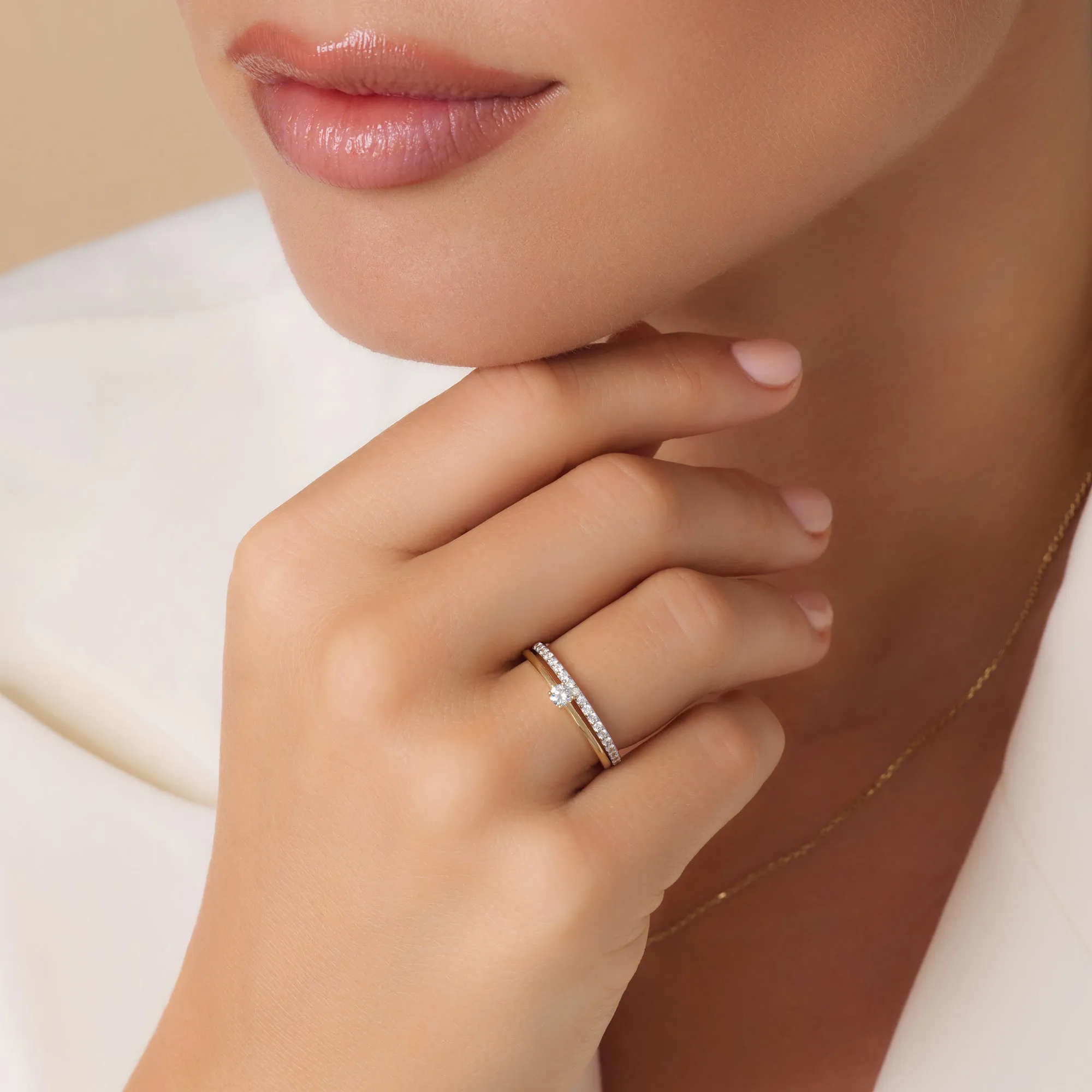 Four Prong Diamond Solitary Ring (0.10 ct)