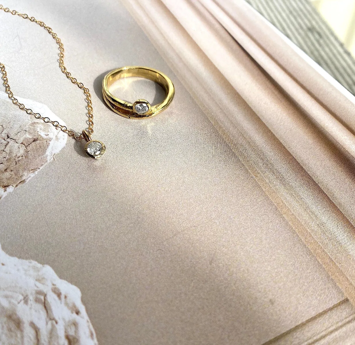 Fragment Solitaire Ring