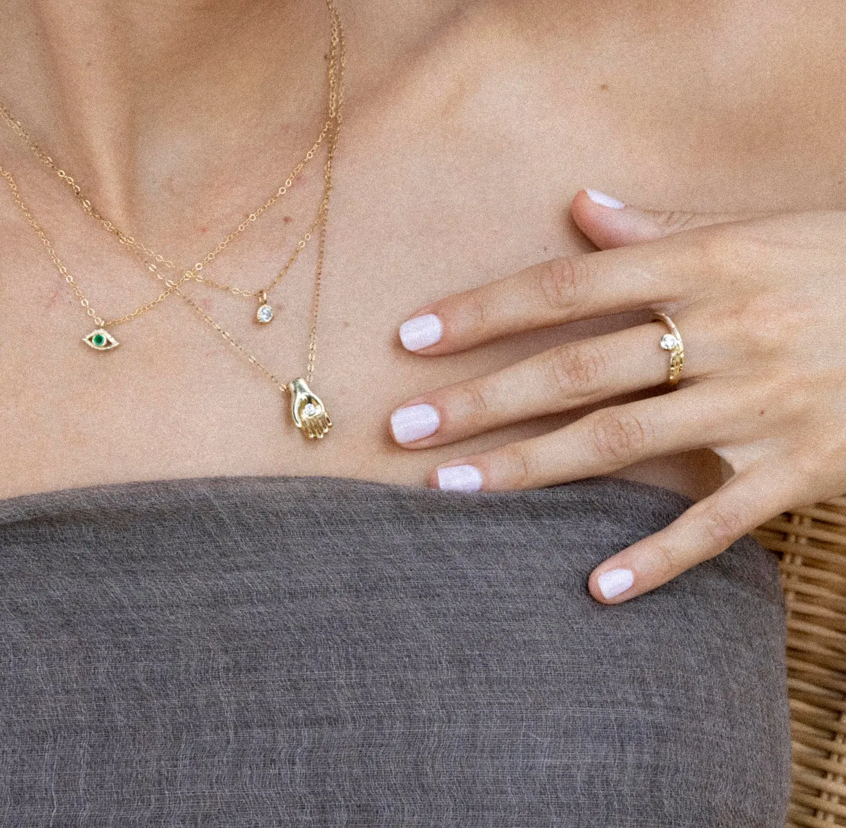 Fragment Solitaire Ring