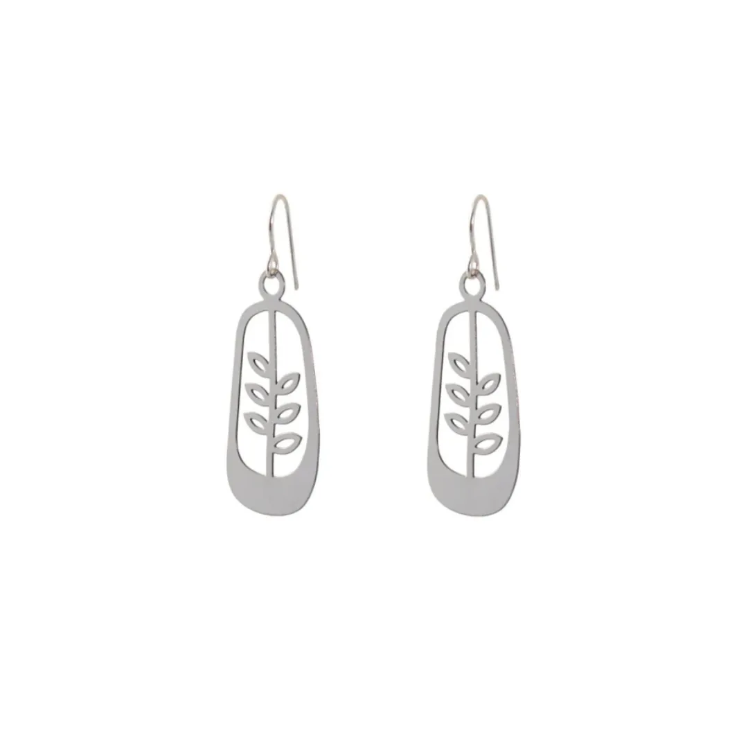 Framed Branch Earring