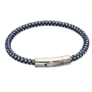 Fred Bennett Navy Para Cord Beaded Bracelet