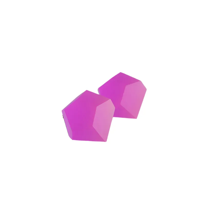 Fruit Bijoux Stud Earrings VU Crystals Magenta Pink (Silver or Gold)
