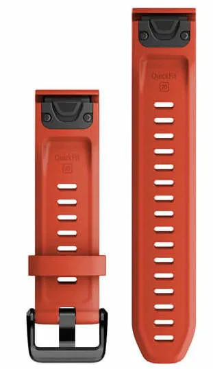 Garmin Strap QuickFit 20 Flame Red Silicone
