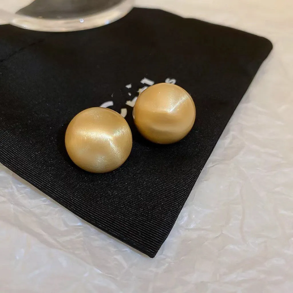 Geometric Statement Gold Plated Metal Drop Earrings Collection
