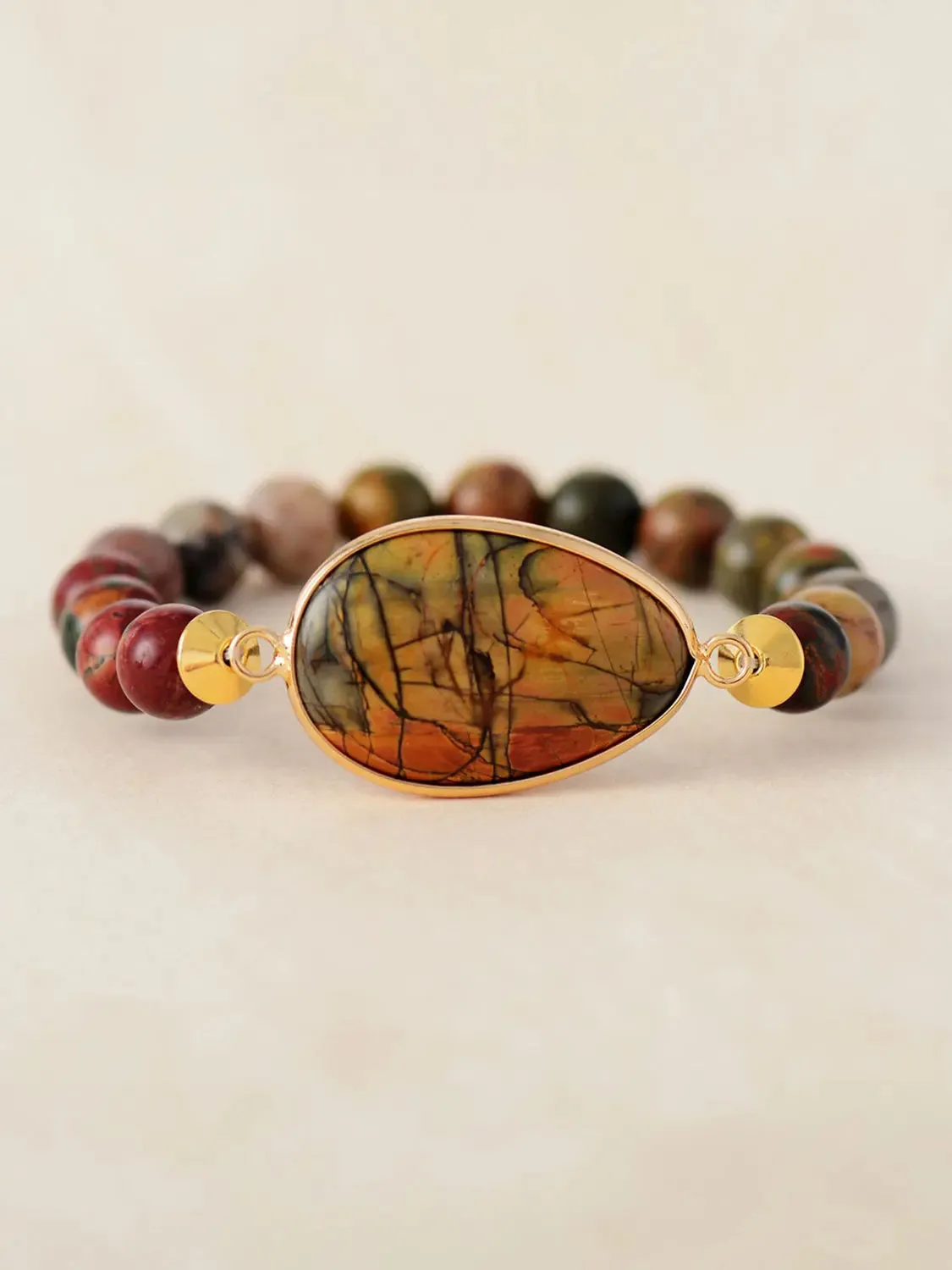 Geometrical Shape Beaded Bracelet