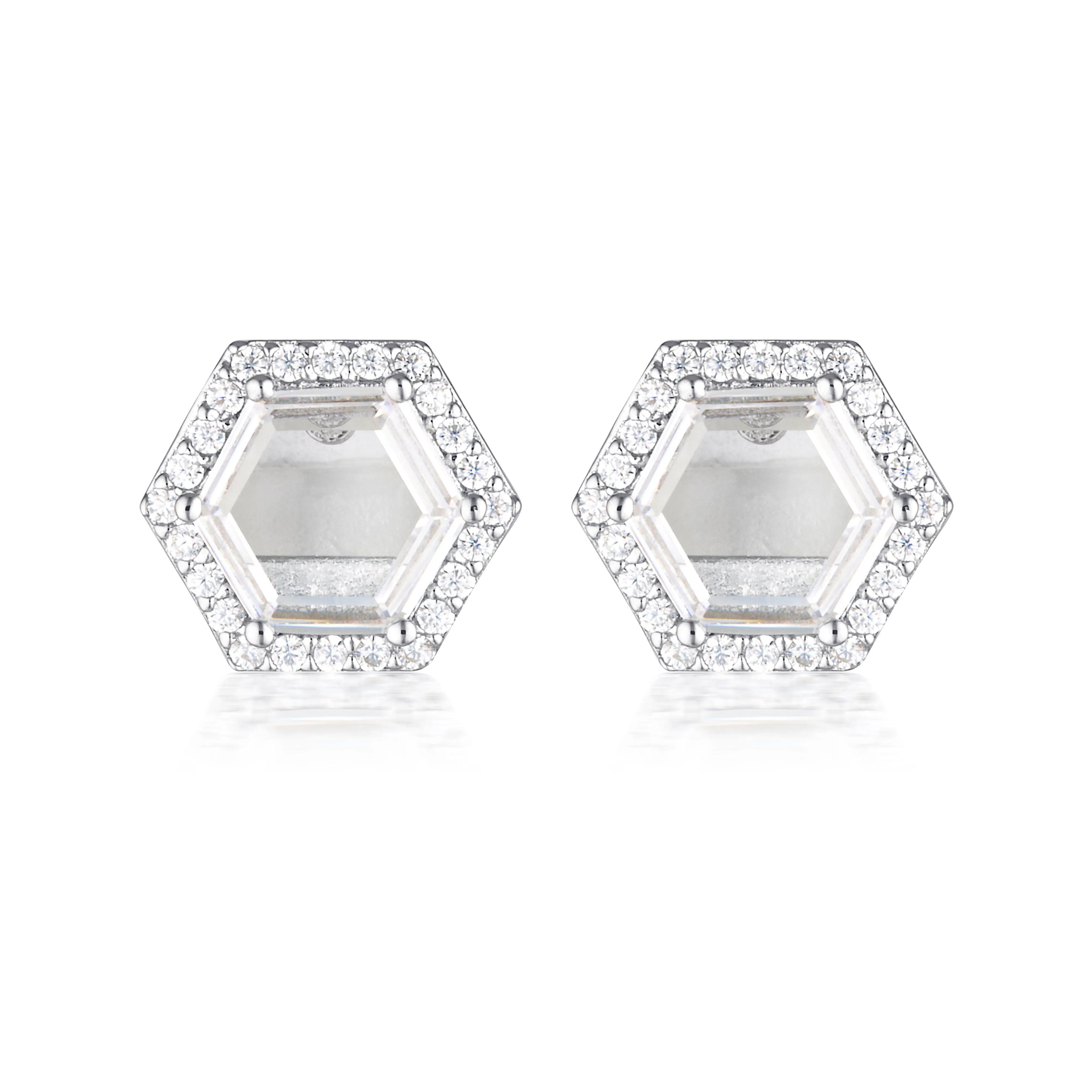GEORGINI COMMONWEALTH COLLECTION BIRMINGHAM EARRINGS SILVER