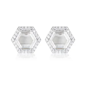 GEORGINI COMMONWEALTH COLLECTION BIRMINGHAM EARRINGS SILVER