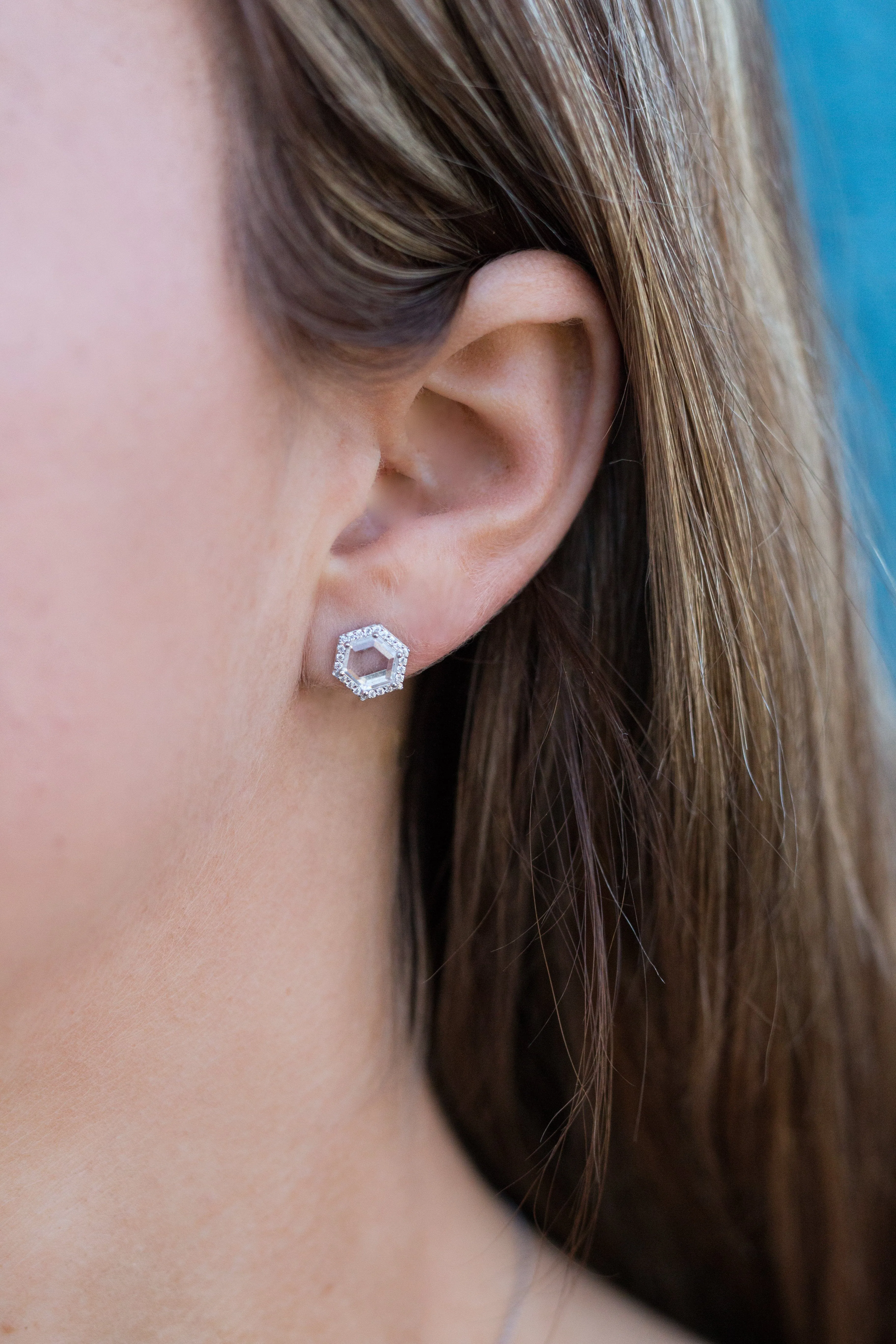 GEORGINI COMMONWEALTH COLLECTION BIRMINGHAM EARRINGS SILVER