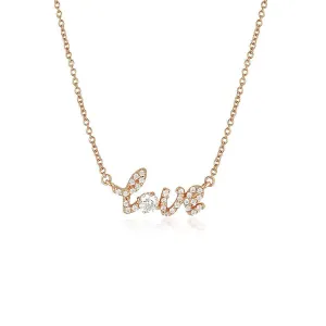 GEORGINI NOEL NIGHTS LOVE PENDANT ROSE GOLD