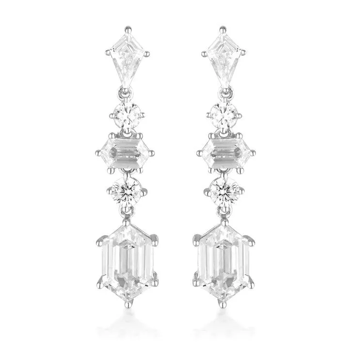 Georgini Rock Star Sword Silver Earrings