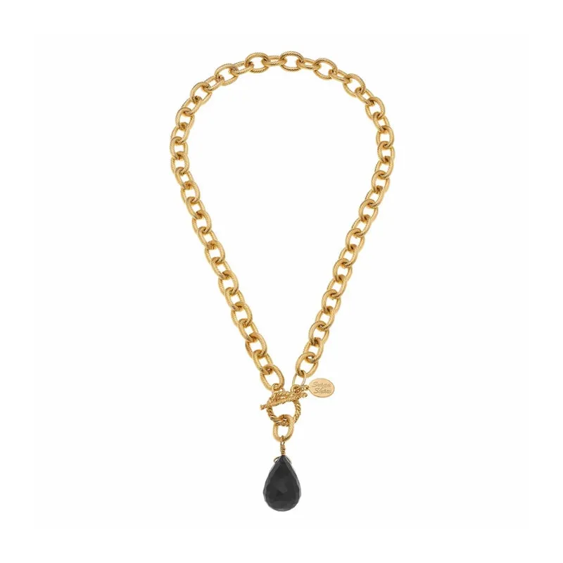 Gigi Toggle necklace, black