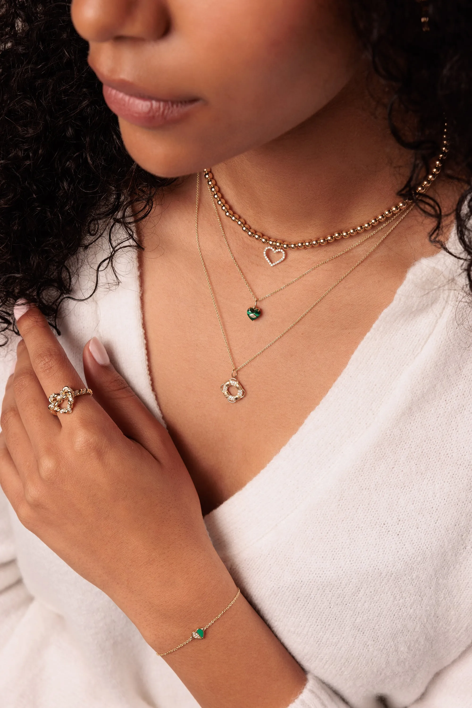 Gold & Diamond Icon Lifesaver Charm