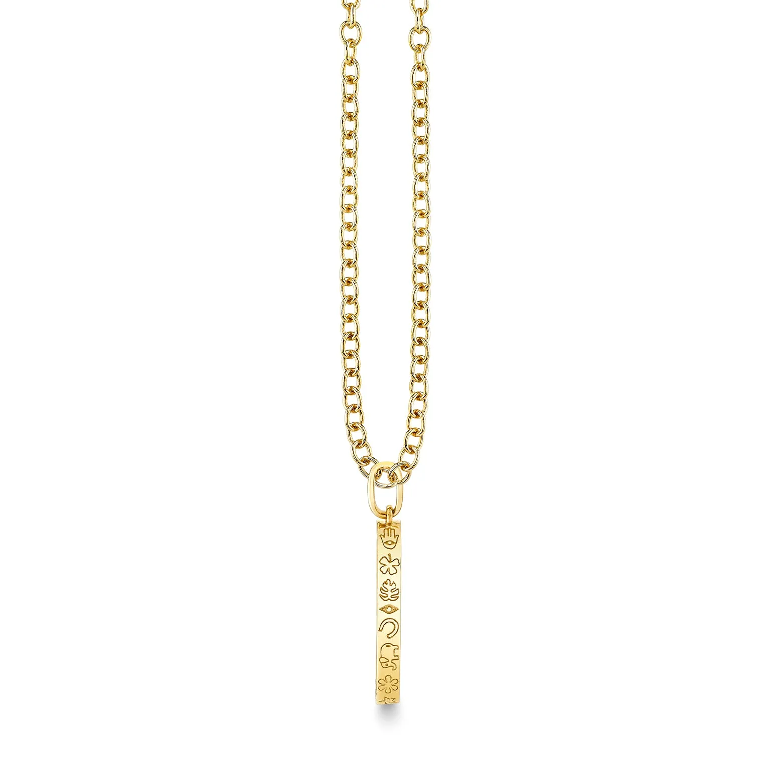 Gold & Diamond Iconography Stadium Charm