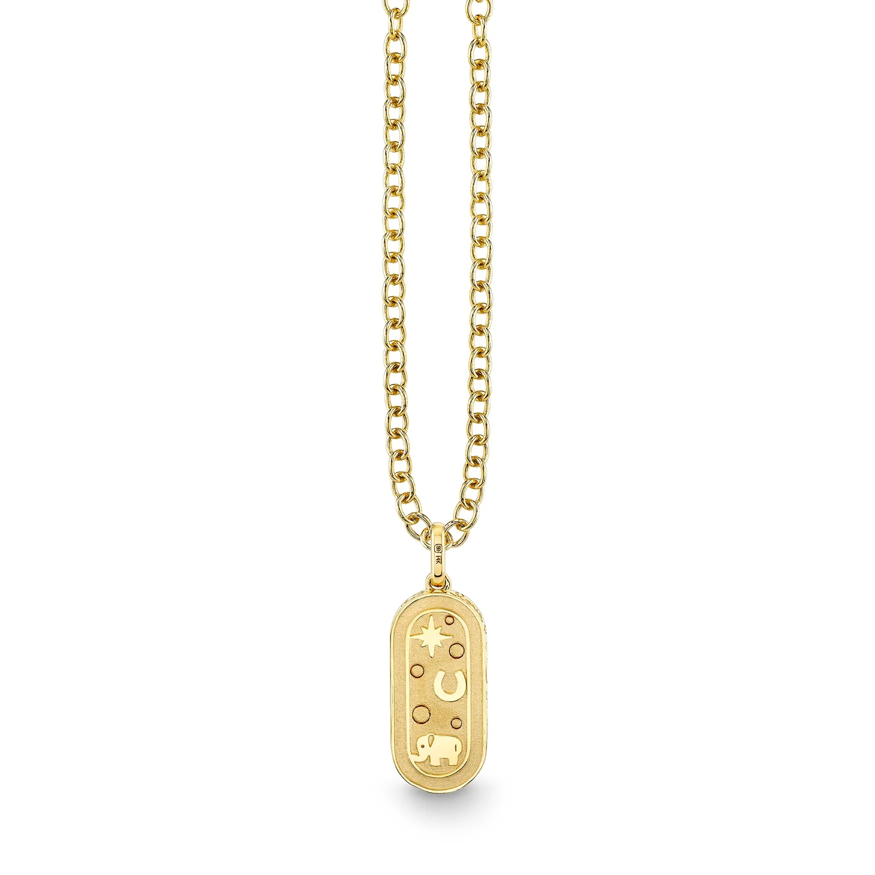 Gold & Diamond Iconography Stadium Charm