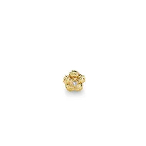Gold & Diamond Tiny Begonia Stud