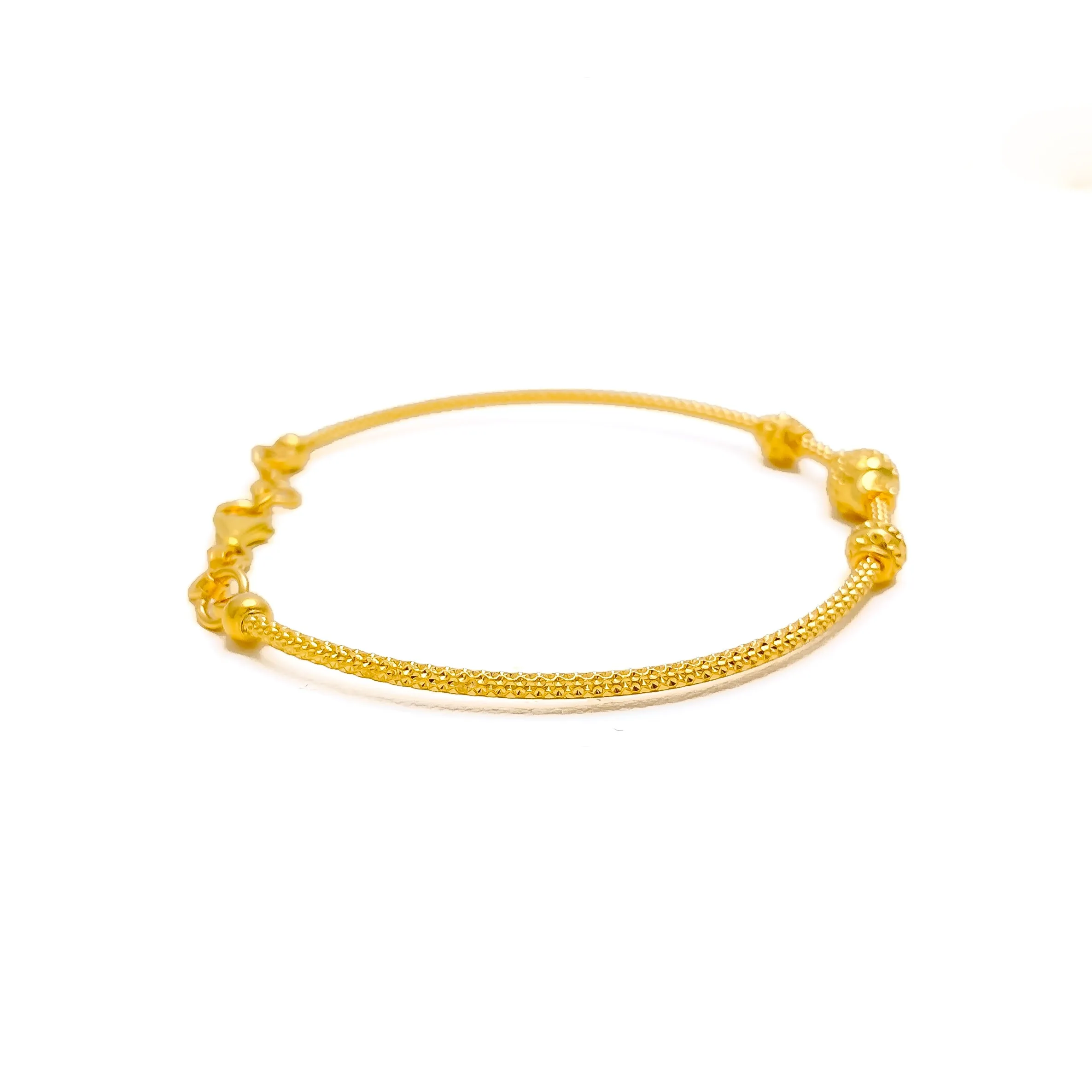 Graceful Dressy 22k Gold Bangle Bracelet