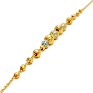 Graceful Radiant 21k Gold Bracelet