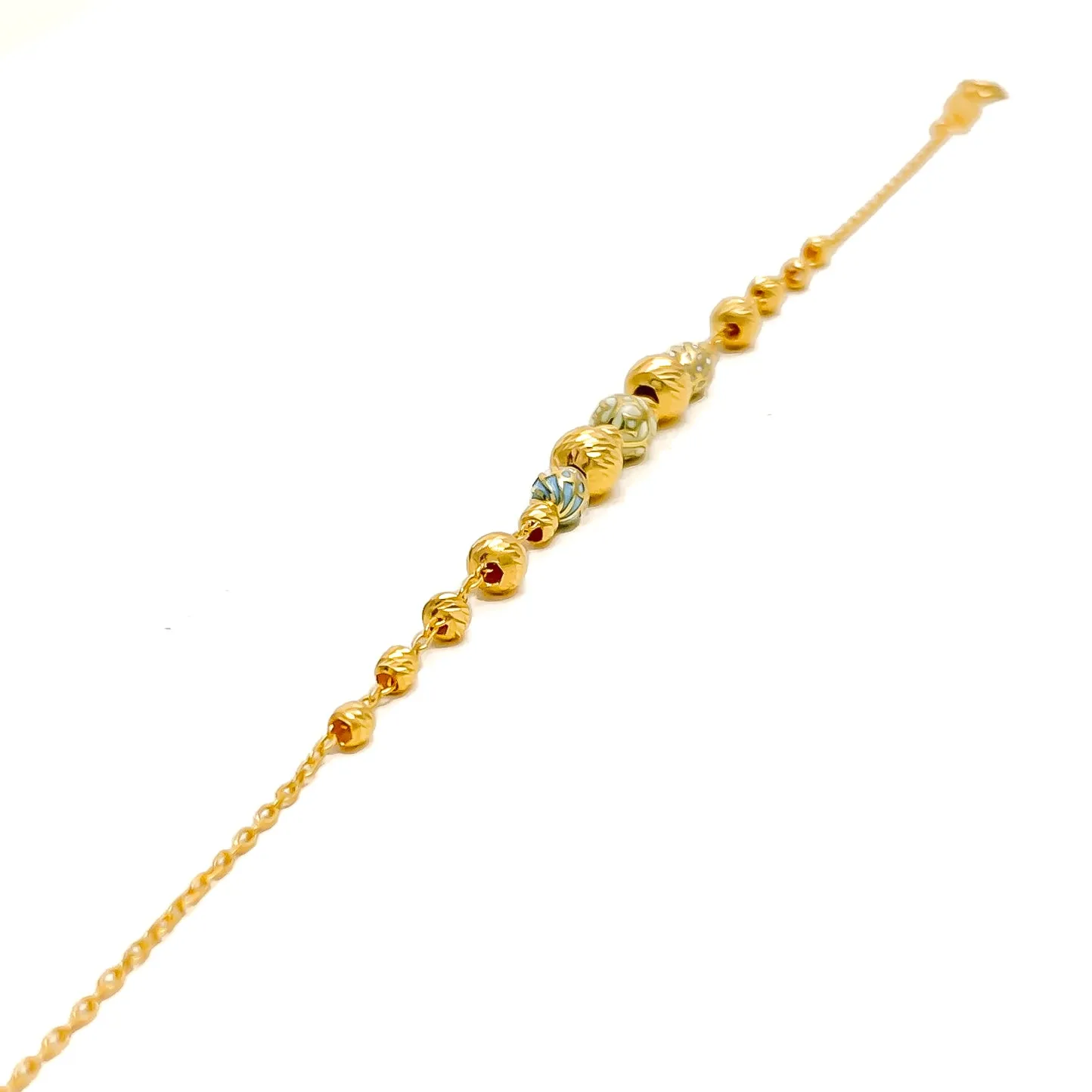 Graceful Radiant 21k Gold Bracelet