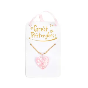 Great Pretenders - Boutique Glitter Heart Necklace