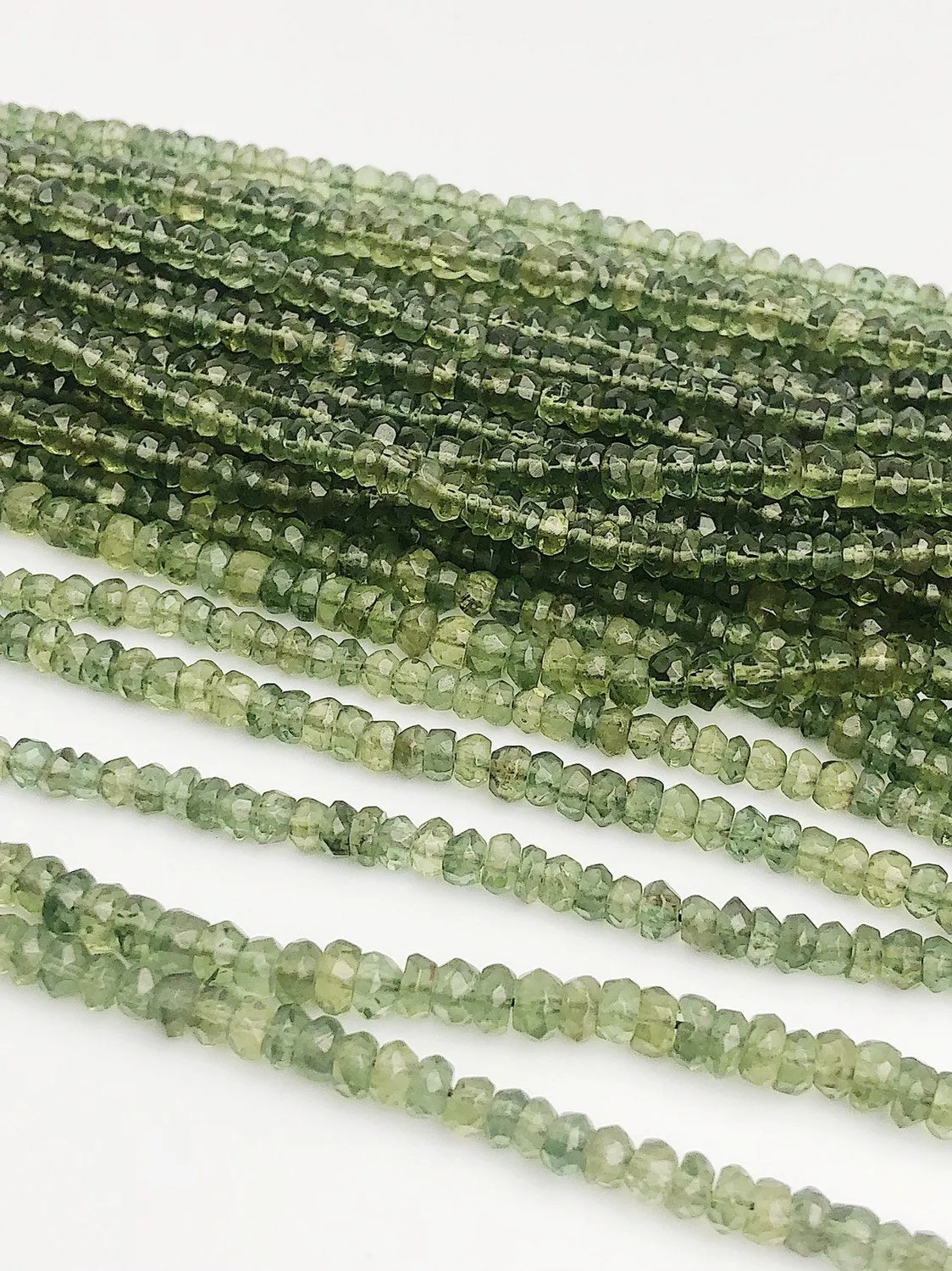 HALF OFF SALE - Green Apetite Gemstone Beads, Full Strand, Semi Precious Gemstone, 15"