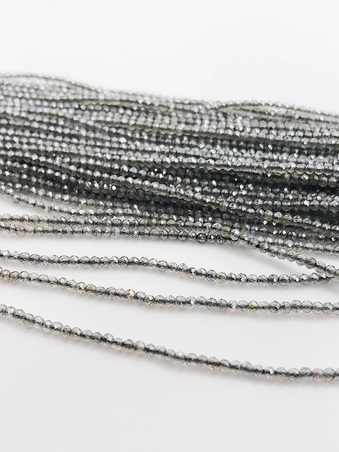 HALF OFF SALE - Labradorite Gemstone Beads, Full Strand, Semi Precious Gemstone, 13"