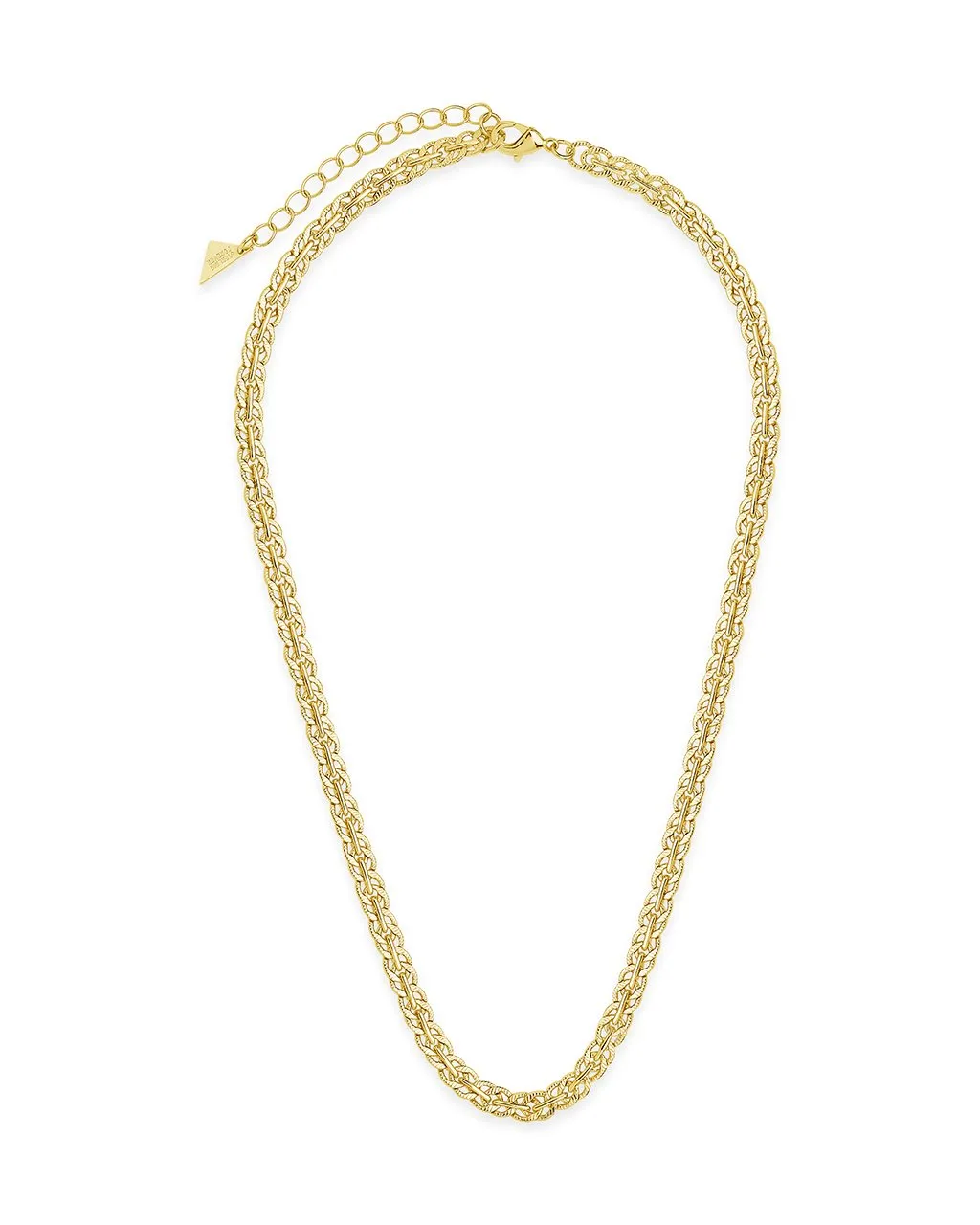 Hammered Interlocking Curb Chain