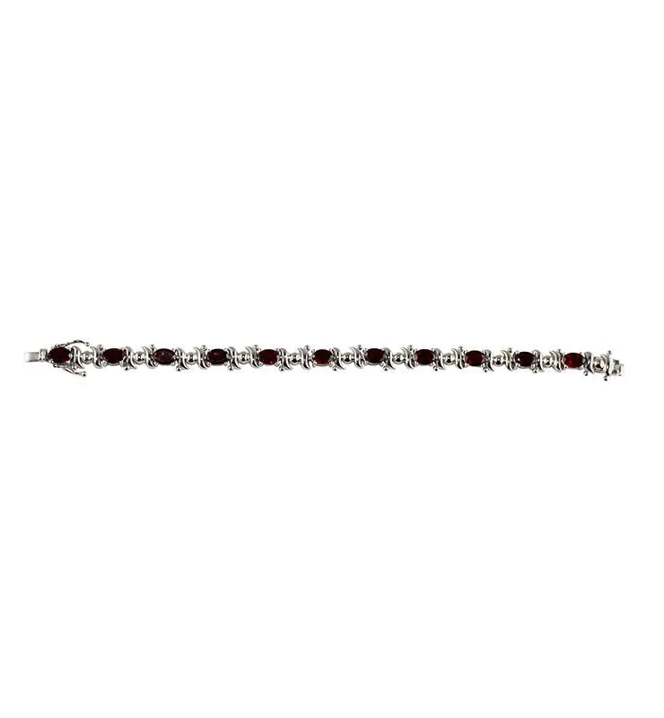 Handcrafted Garnet Bracelet