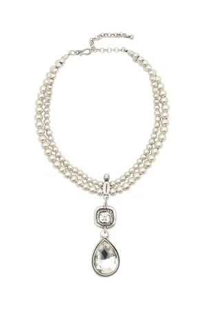 Handmade Clear Crystal Necklace