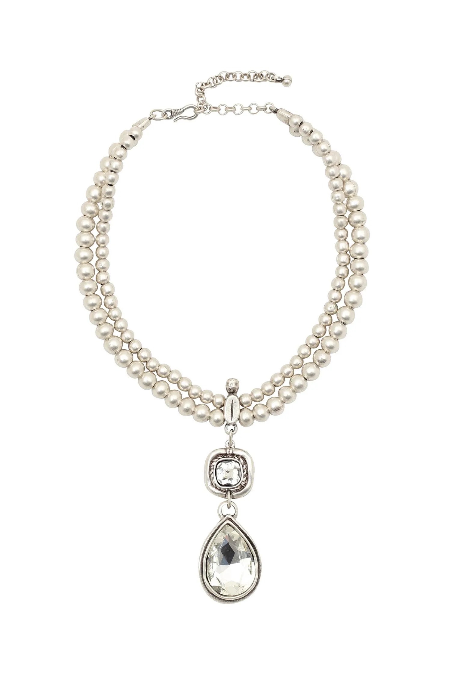 Handmade Clear Crystal Necklace