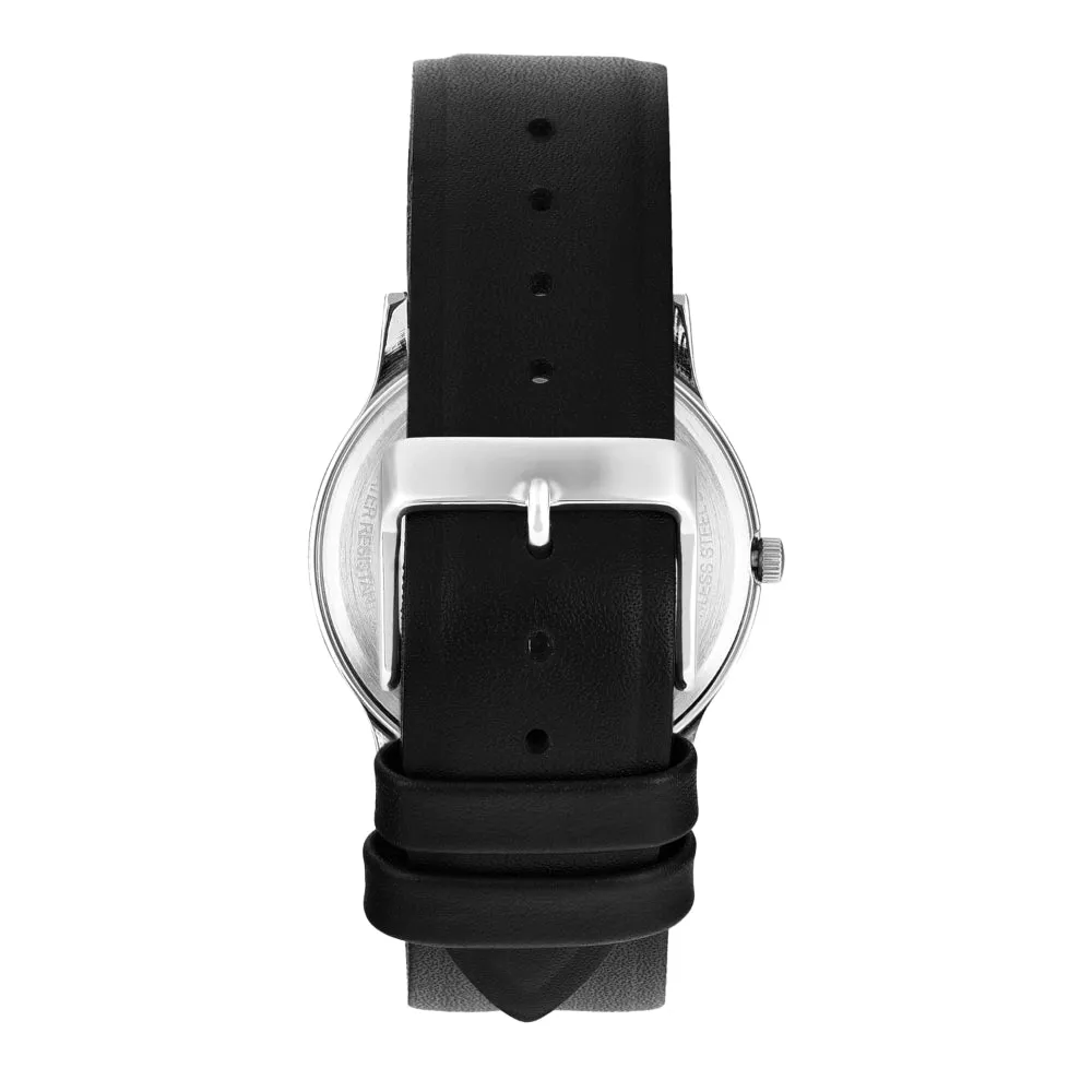 Helix By Timex Green Round Analog Leather Watch Men -TW054HG01