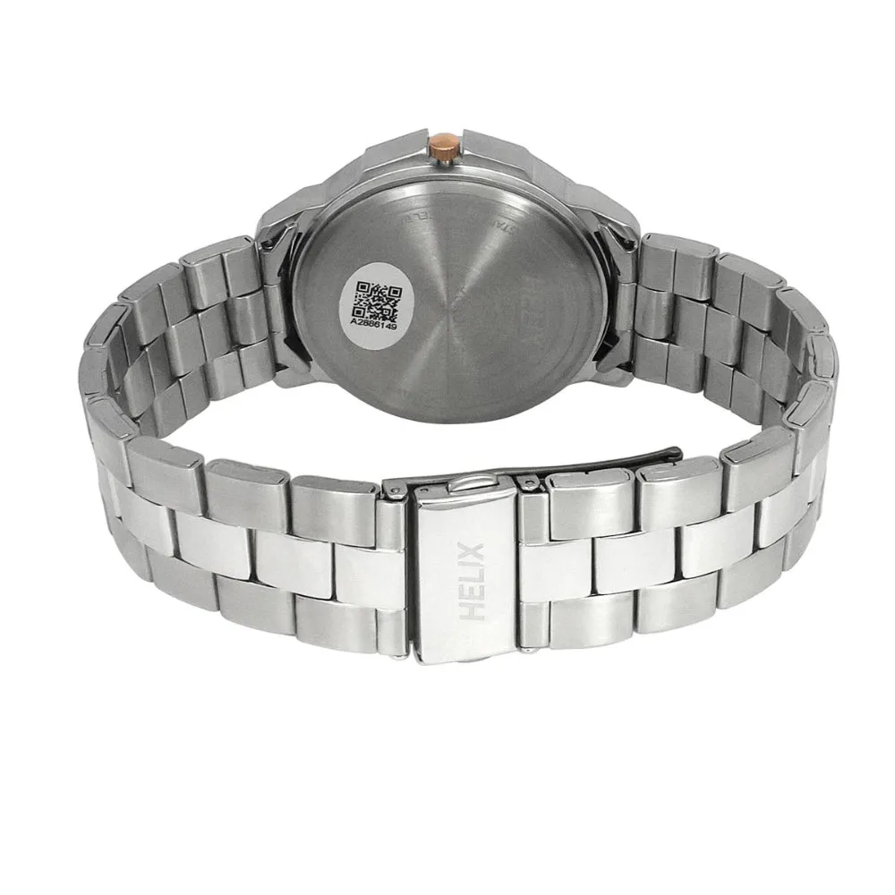 Helix By Timex Green Round Analog Stainless Steel Watch Men -TW027HG34