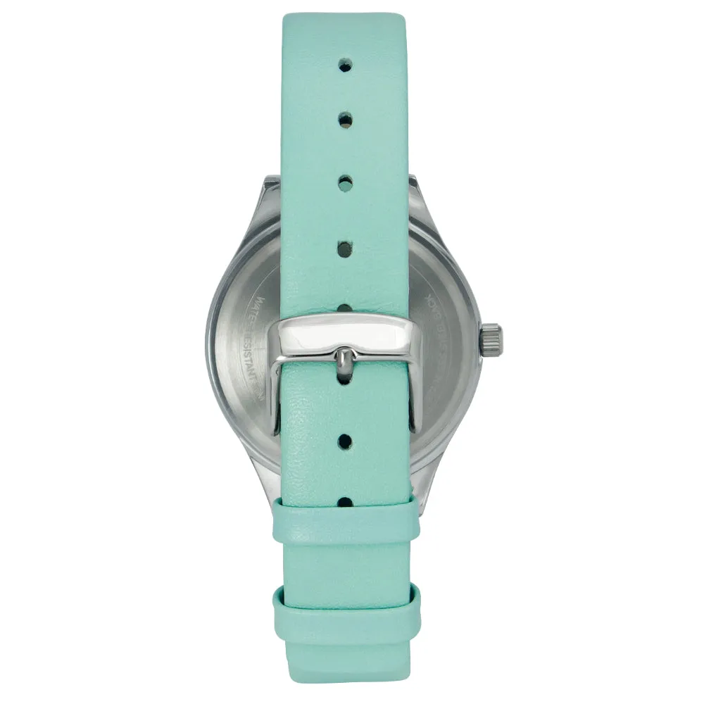 Helix By Timex Mint Round Analog Leather Watch Women -TW049HL01