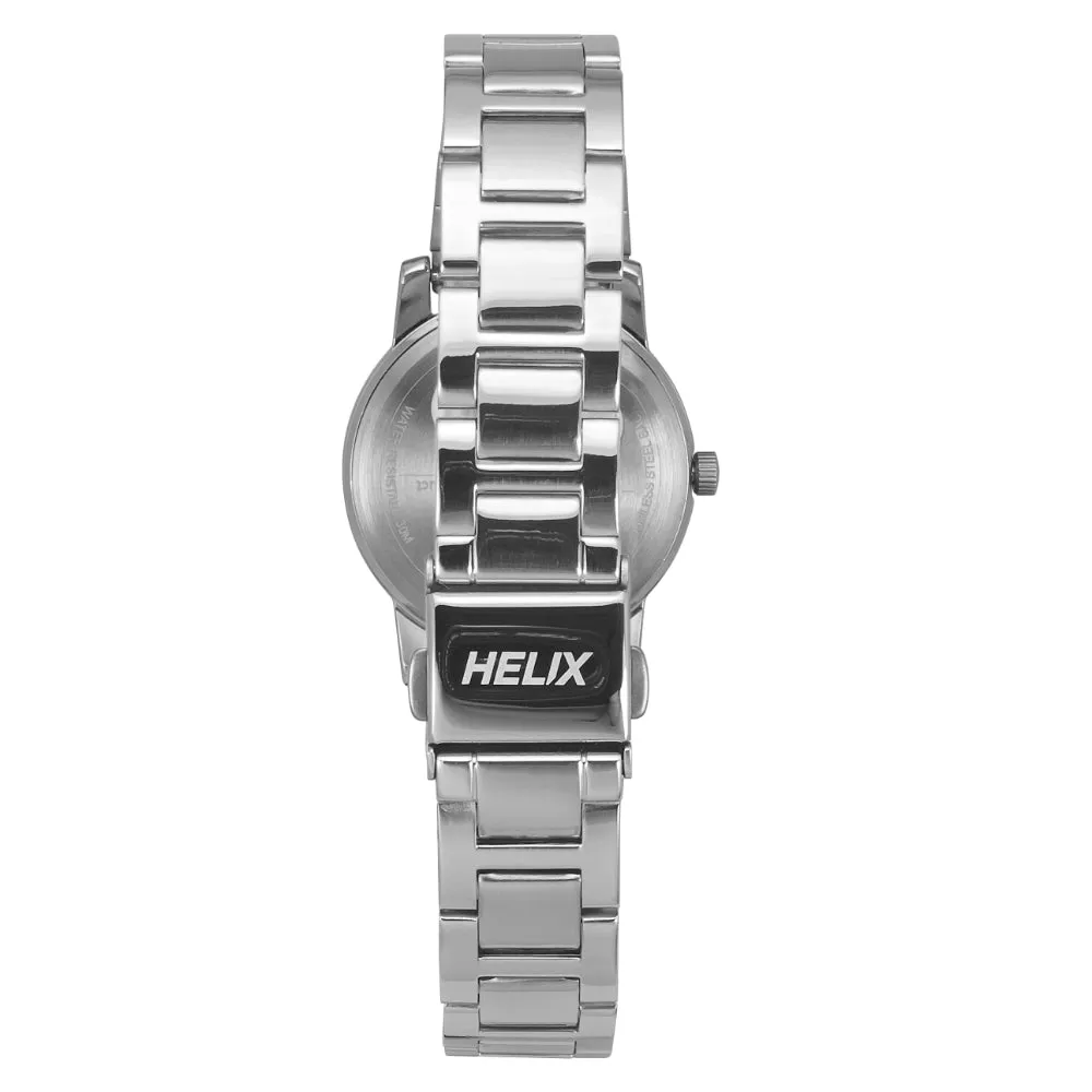Helix By Timex Pink Round Analog Stainless Steel Watch Women -TW052HL01