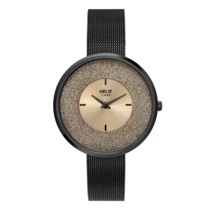 Helix By Timex Rose Gold Round Analog Stainless Steel Watch Women -TW031HL11