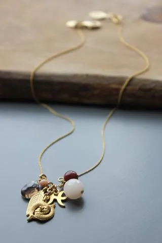 Horoscope Color Cluster Necklaces 12 signs