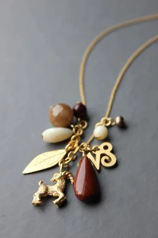 Horoscope Color Cluster Necklaces 12 signs