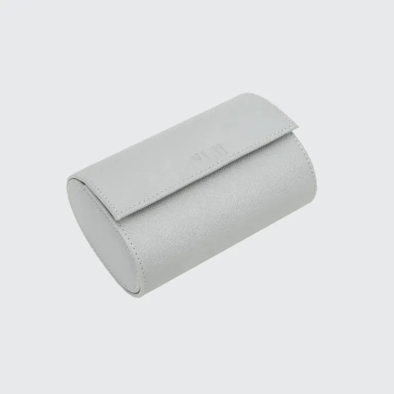 Hovini Grey Saffiano Watch Roll – Two Slots